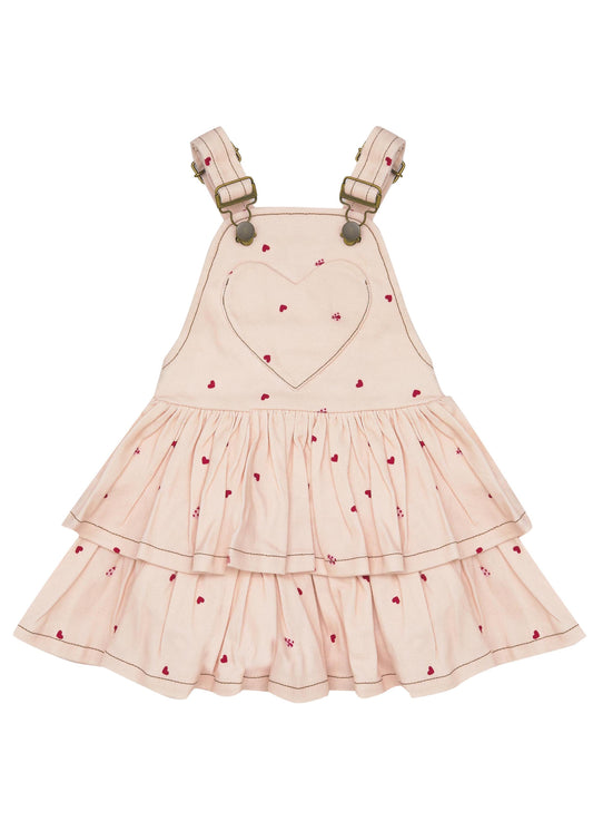 Annabelle Pinny baby-Piggy Pink Love Bug