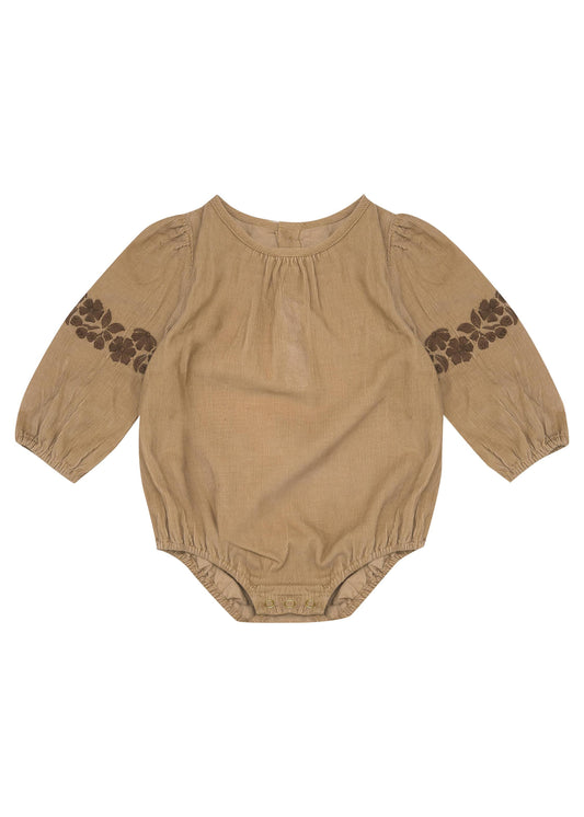 Dandy Romper-Caramel Slice