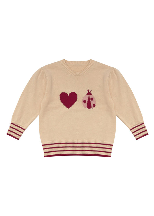 Little Lady Bug Jumper-Sandstone