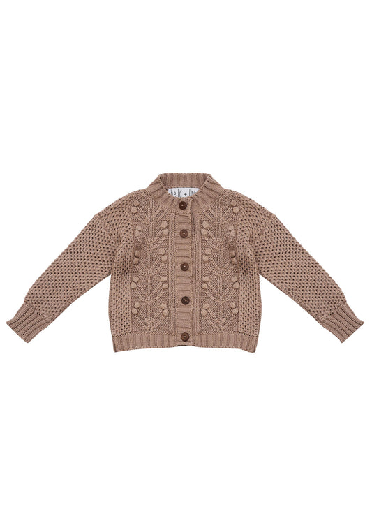 Ivy Knitted Cardigan - Gumnut