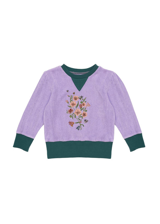 Naomi Jumper - Perriwinkle Embroidered
