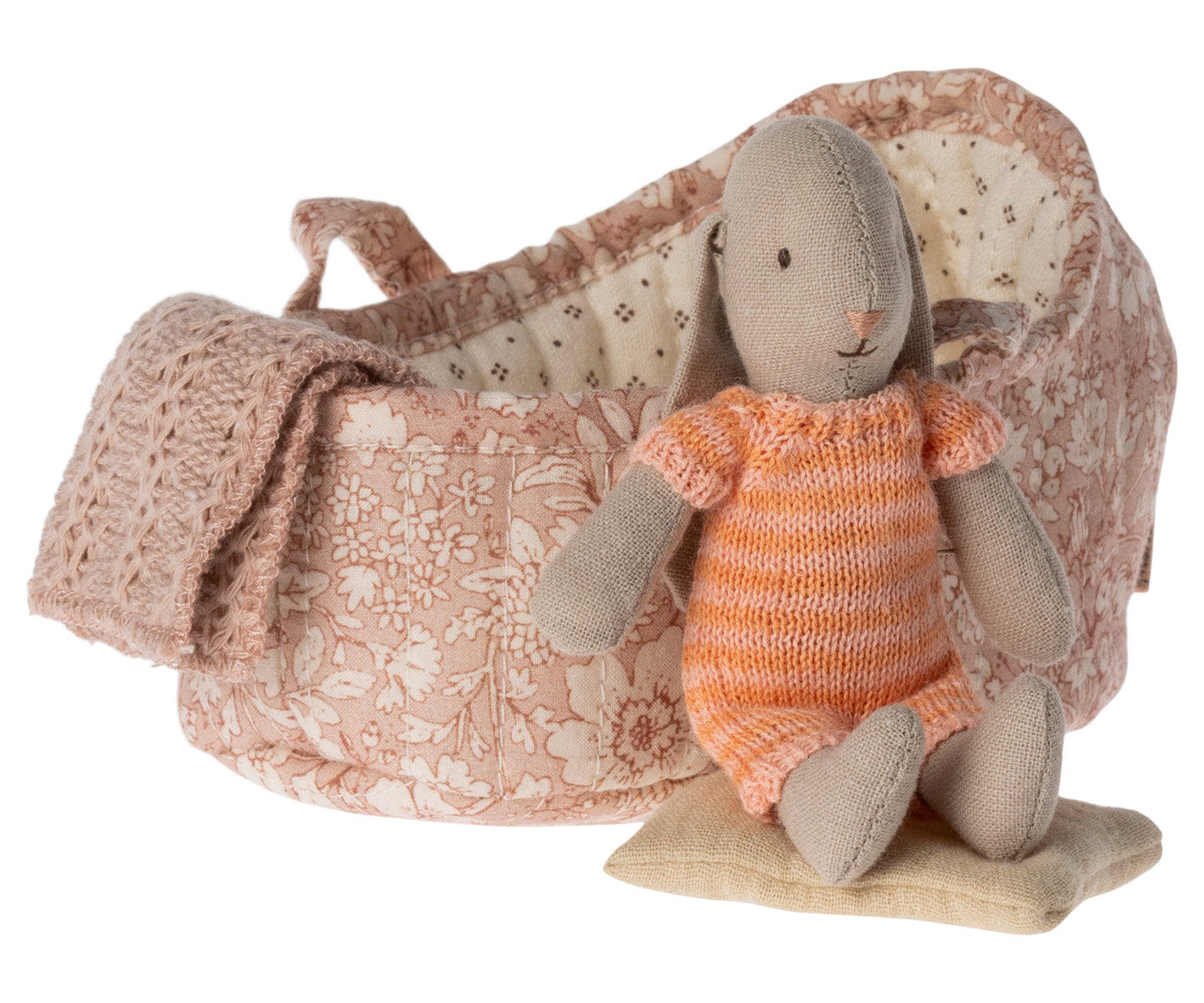 Maileg Bunny in Carry Cot Micro assorted