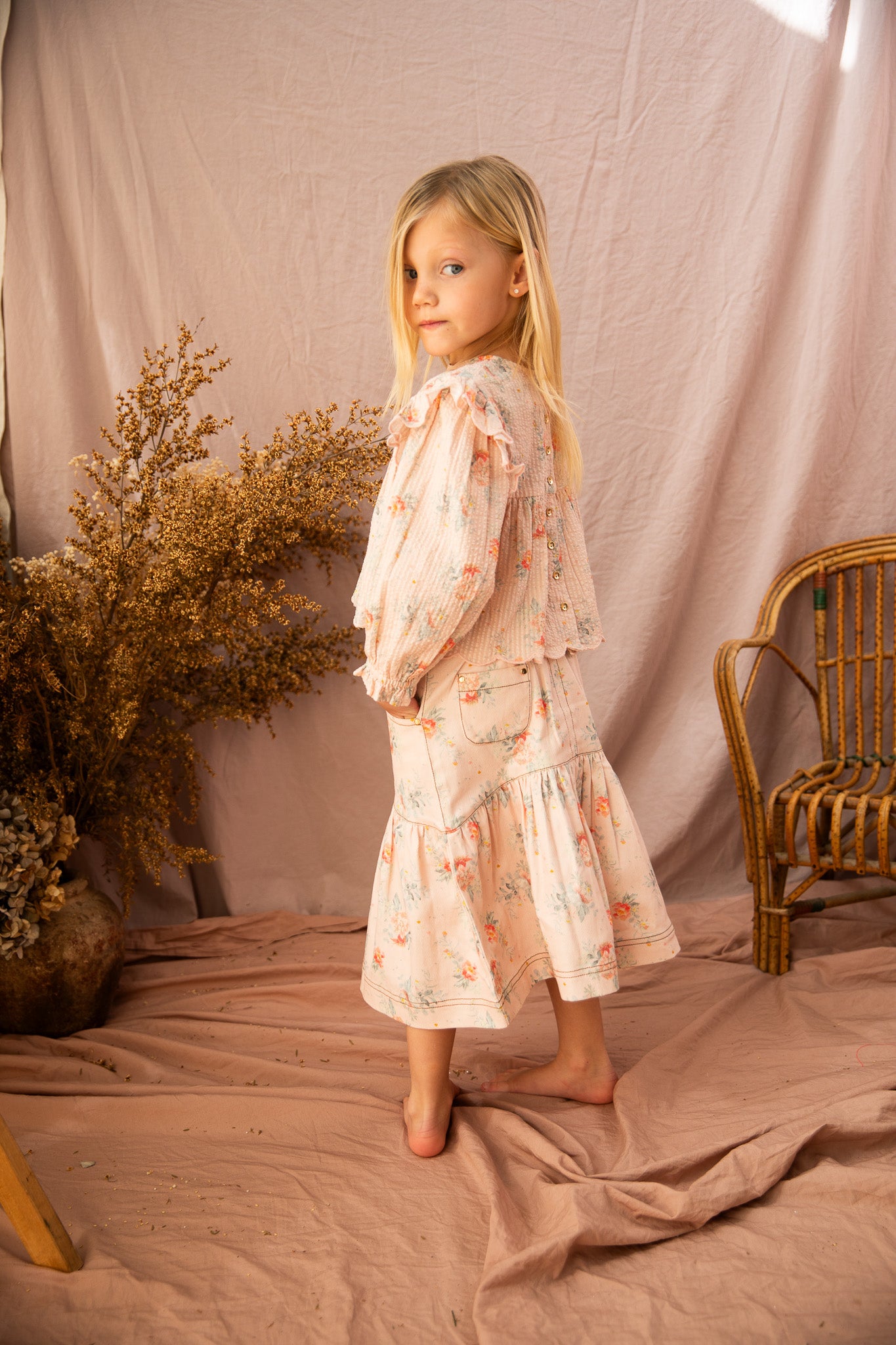 Allie Top-VoVo Pink Country Garden