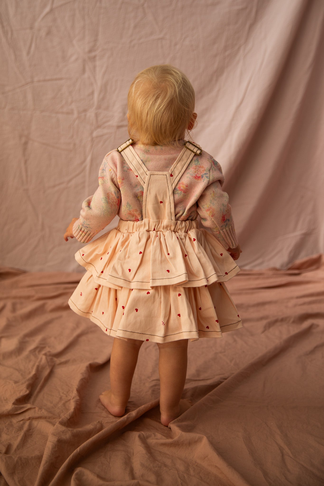 Annabelle Pinny baby-Piggy Pink Love Bug