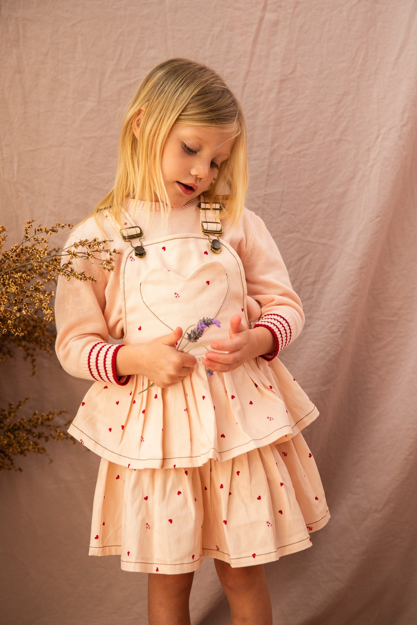 Annabelle Pinny-Piggy Pink Love Bug