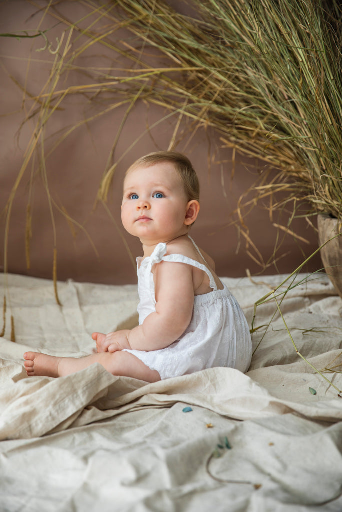Babies Breath Romper - Coconut Blossom