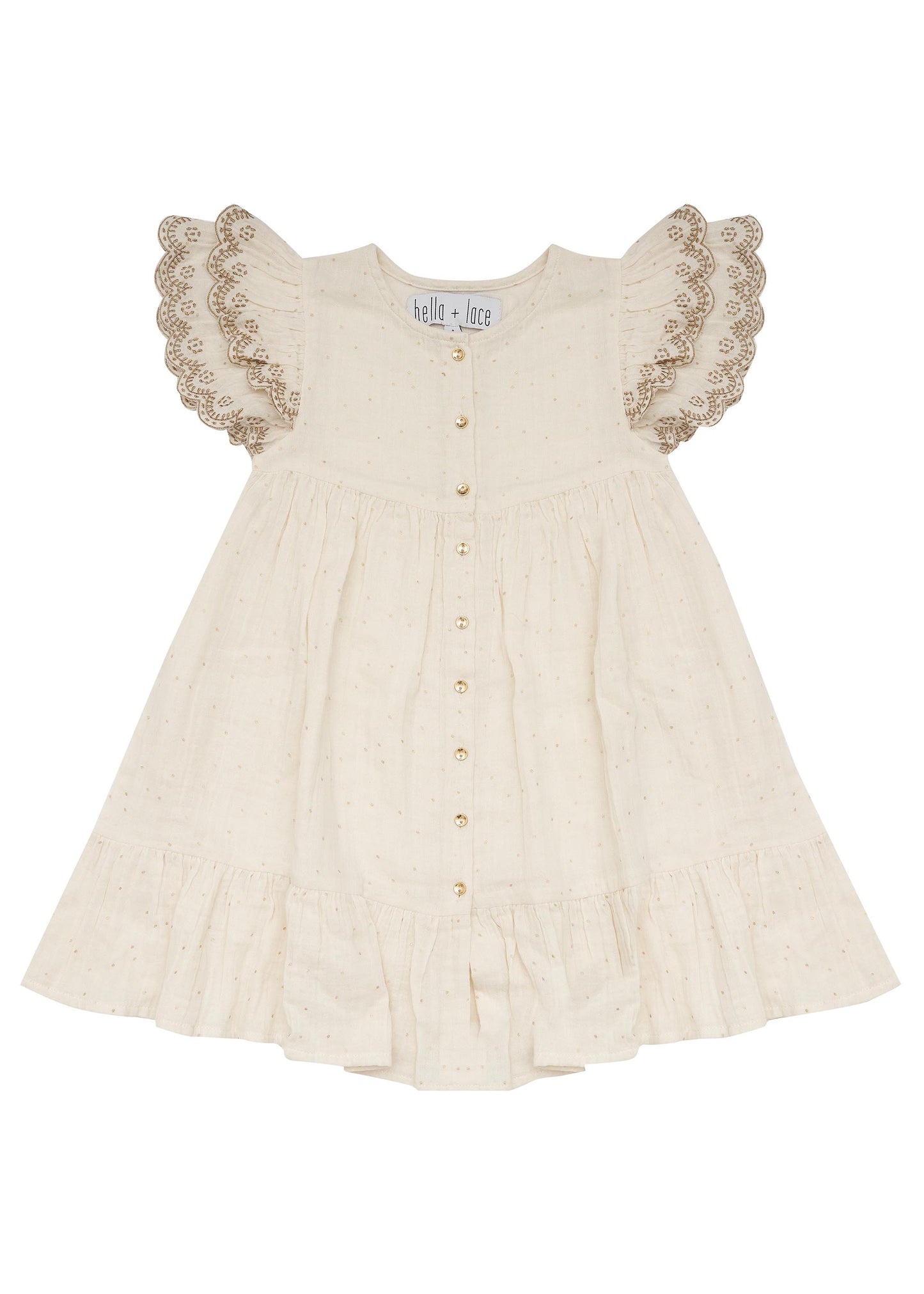 Christmas Bells Dress-White Christmas