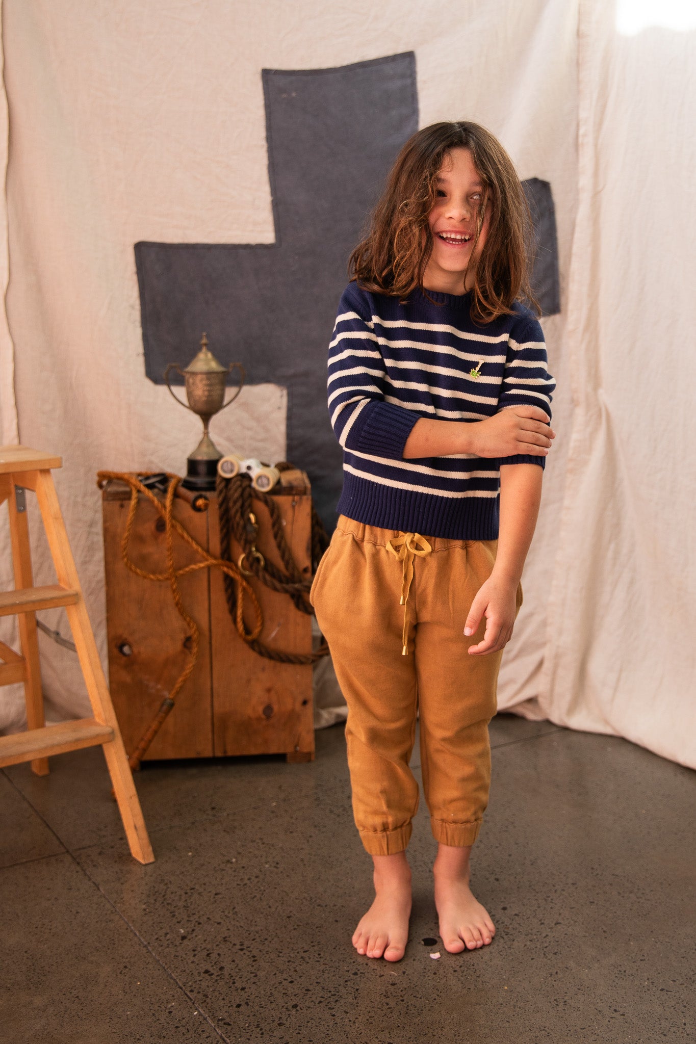 Coco Jumper-Navy/Cream