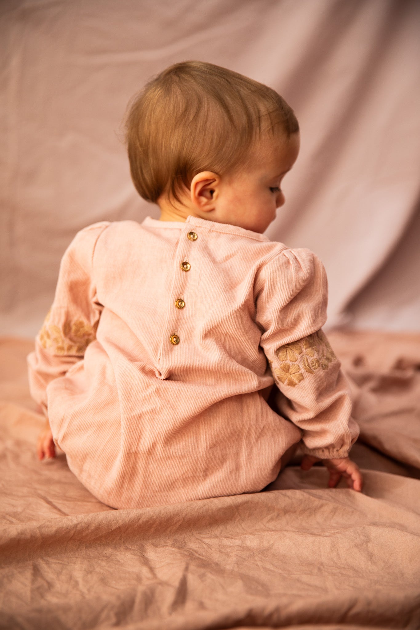 Dandy Romper-Ash Rose