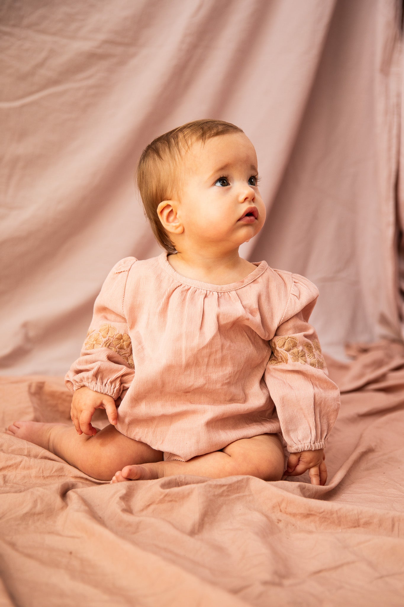 Dandy Romper-Ash Rose