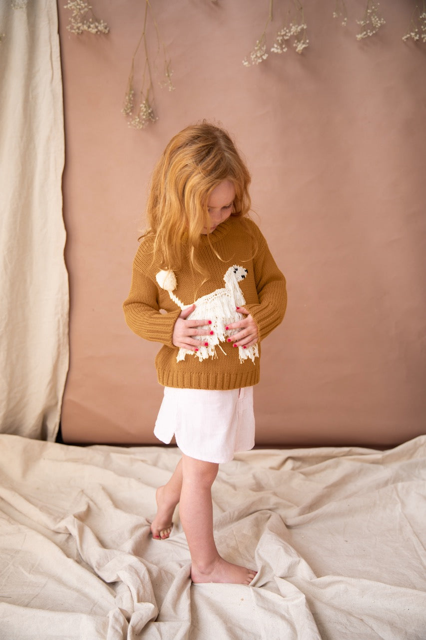 Deborah Hairy Jumper-Mustard Seeds