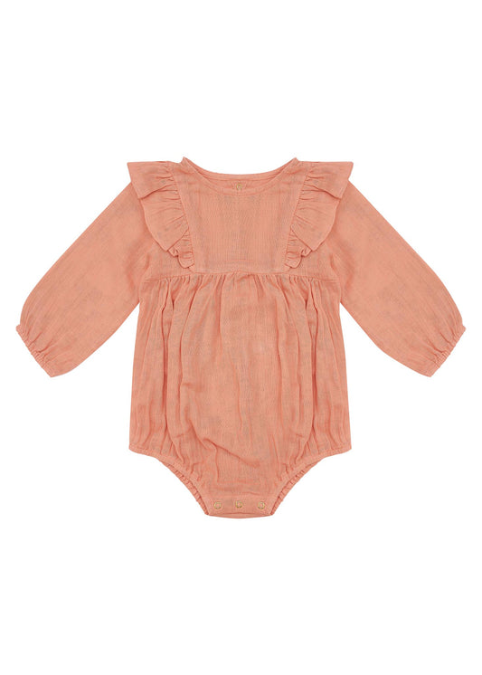 Finch Romper -Sweet Peach