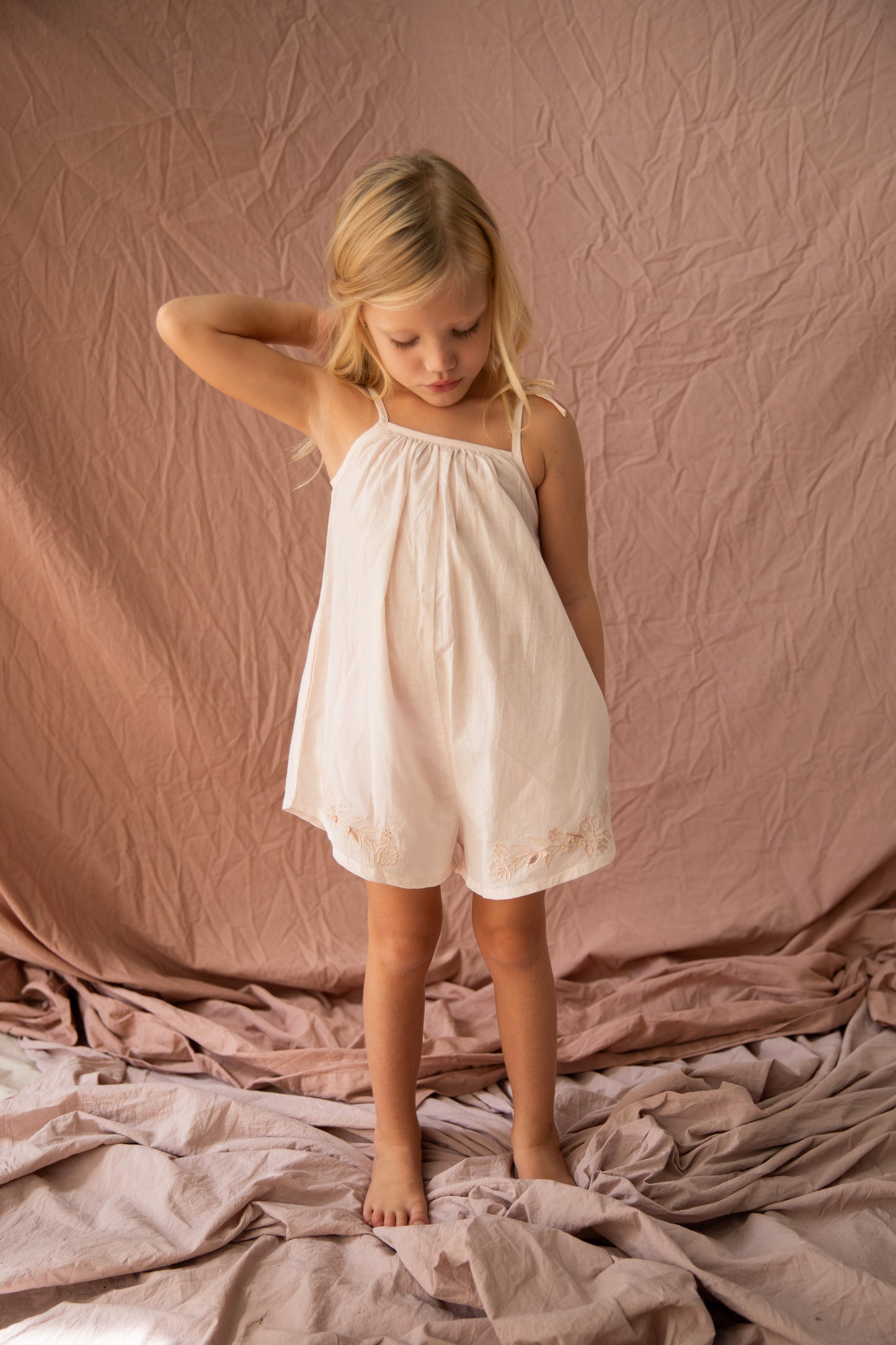 Francesca Jumpsuit-Rose Quartz
