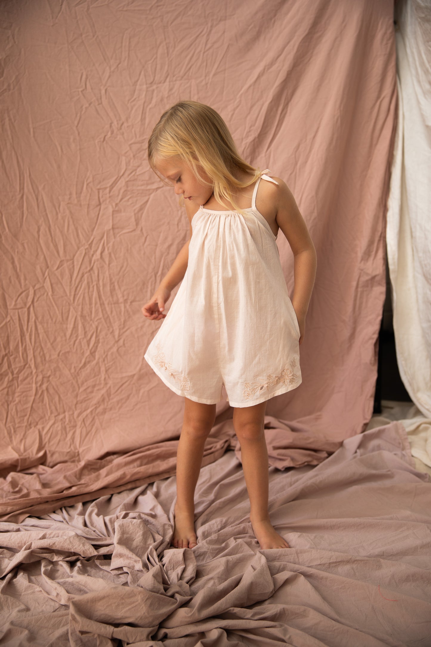 Francesca Jumpsuit-Rose Quartz