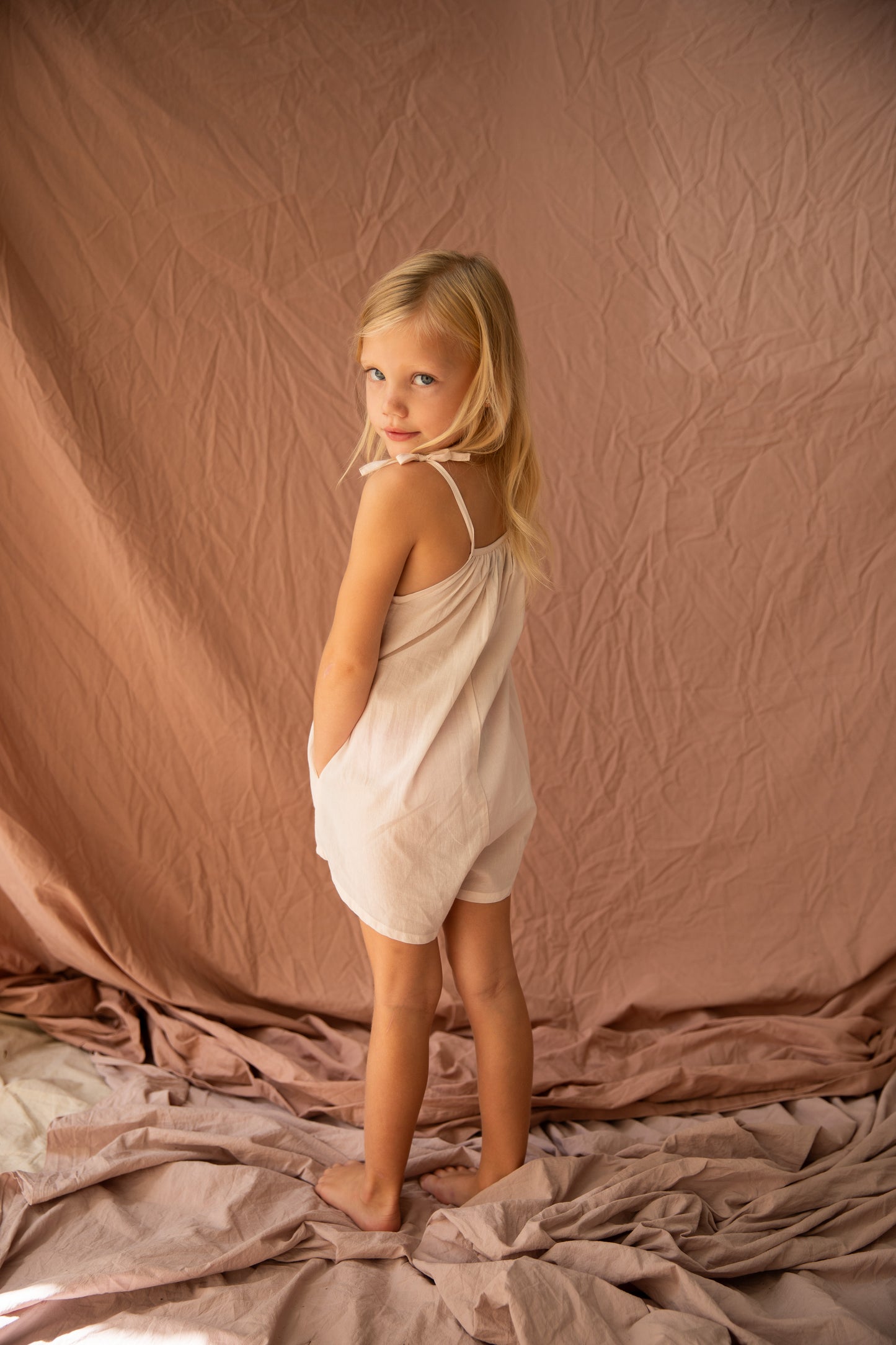 Francesca Jumpsuit-Rose Quartz