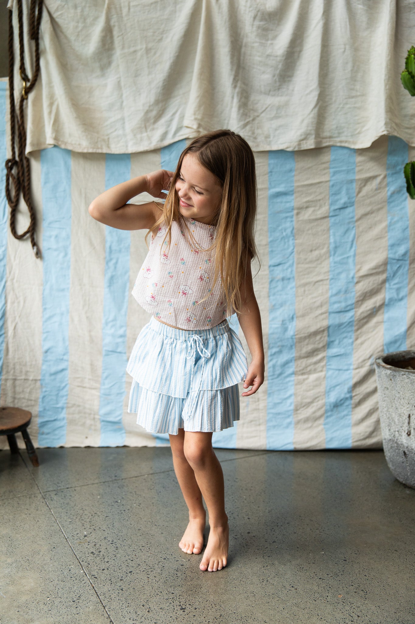 Frankie Shorts-Stripe Print