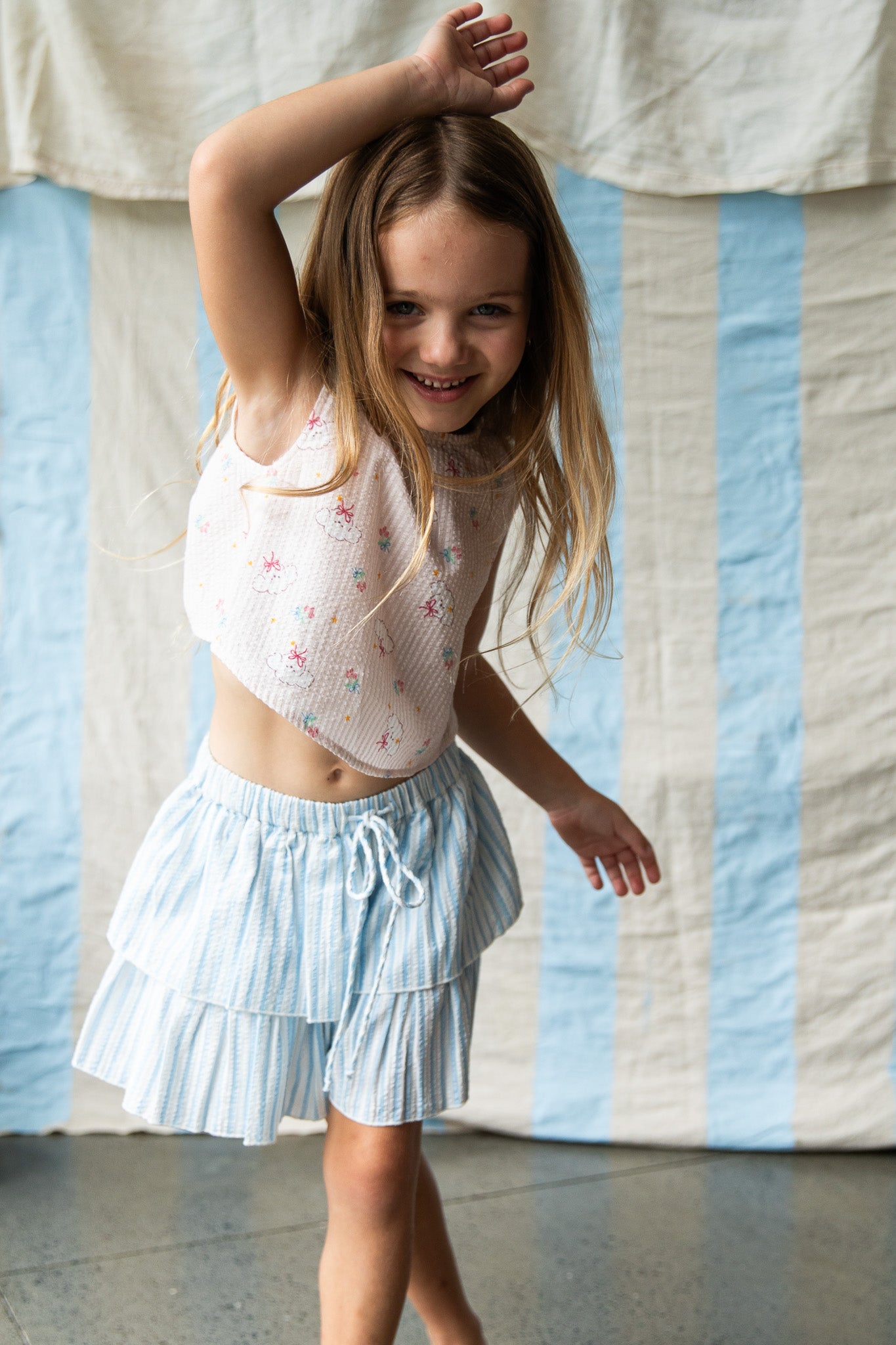 Frankie Shorts-Stripe Print