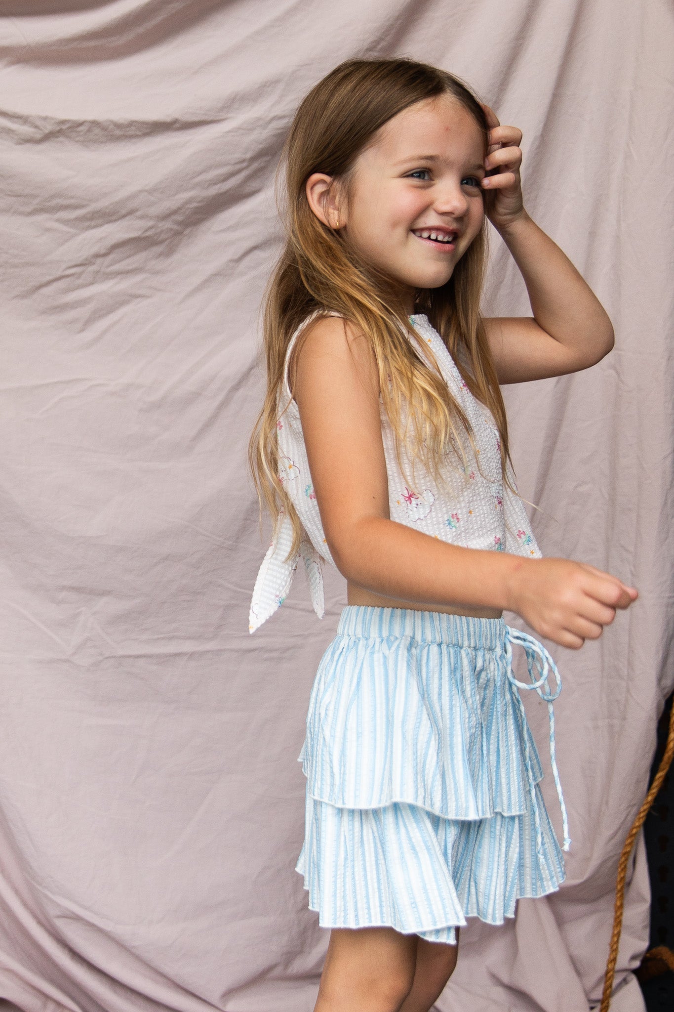 Frankie Shorts-Stripe Print