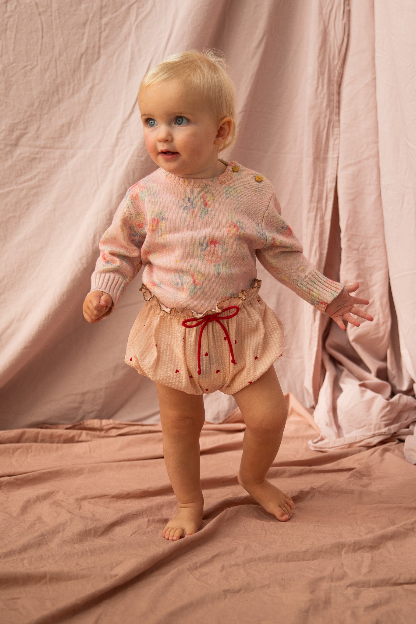 Gabriella Nappy Pants-Piggy Pink Love Bug