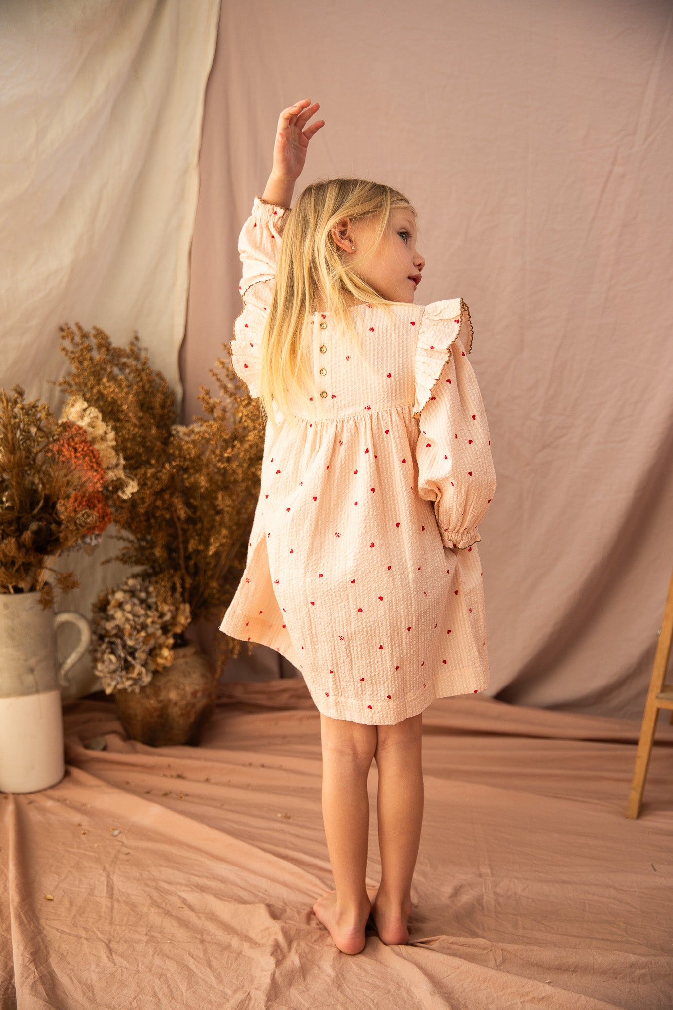 Juliet Dress-Piggy Pink Love Bug