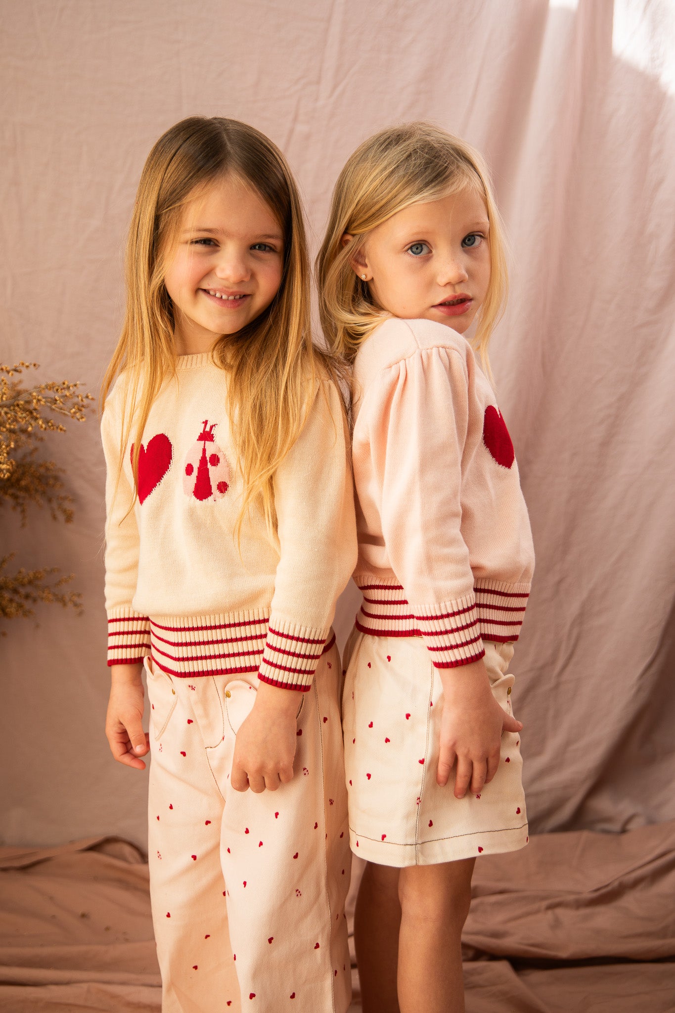 Little Ladybug Jumper-Piggy Pink