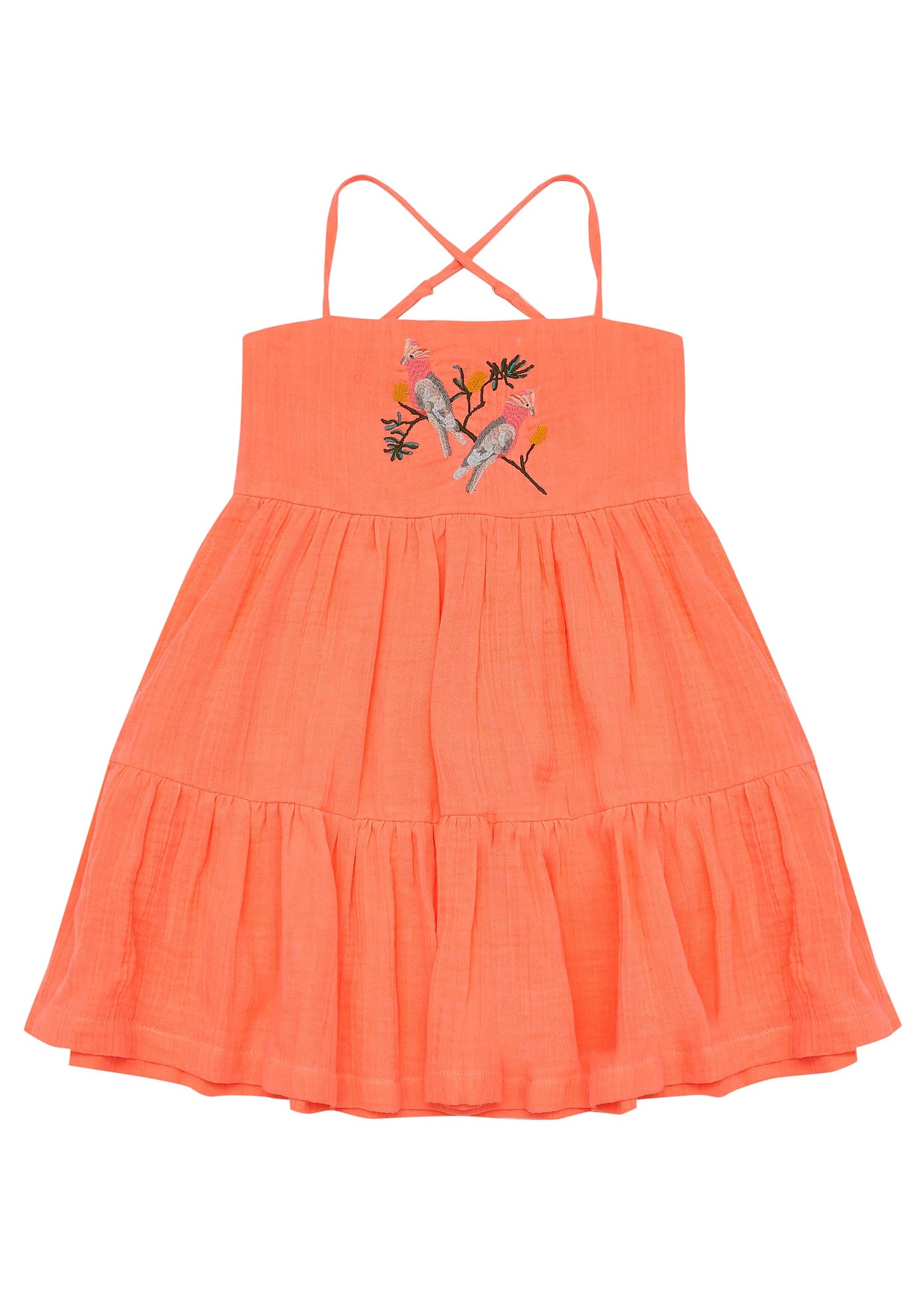 Nina Dress - Electric Peach