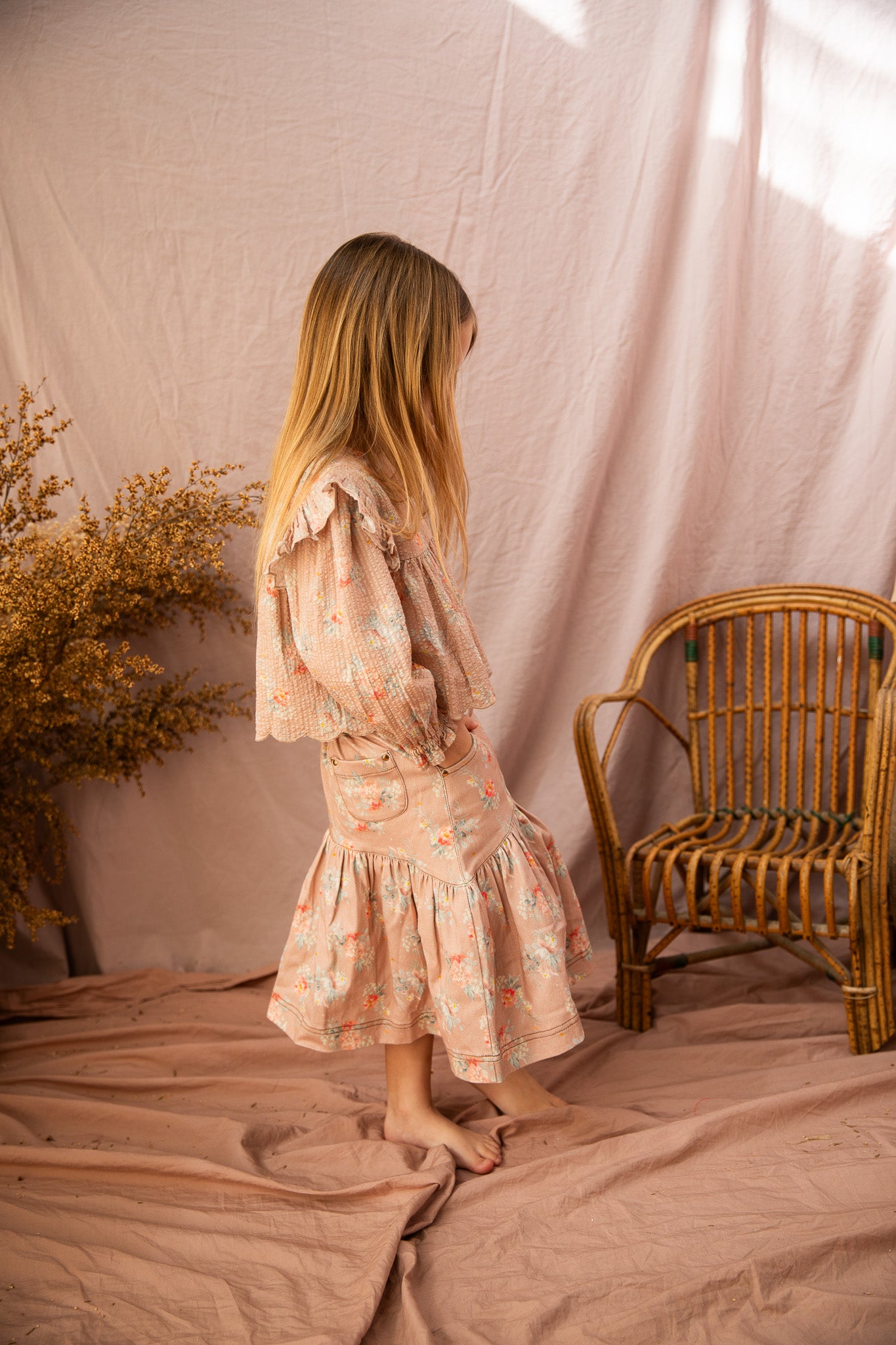 Nina Skirt-Lamb Chop Country Garden