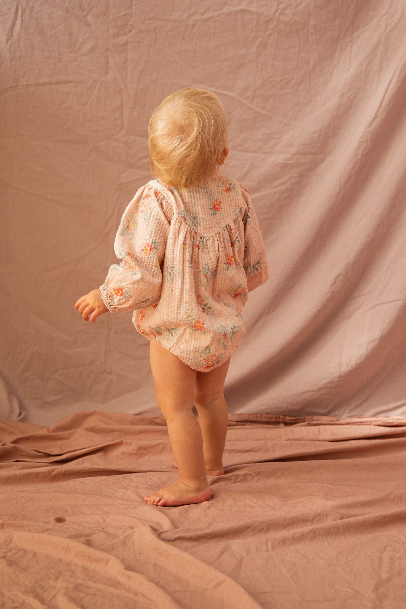 Ruth Romper-VoVo Pink Country Garden