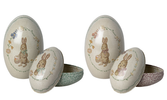 Maileg Easter Egg Metal 2pk assorted