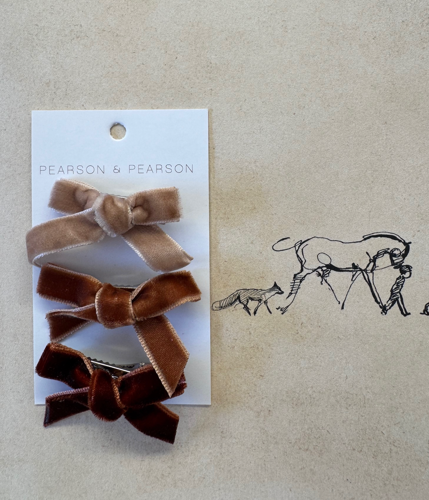 Trio of clips-Chocolate