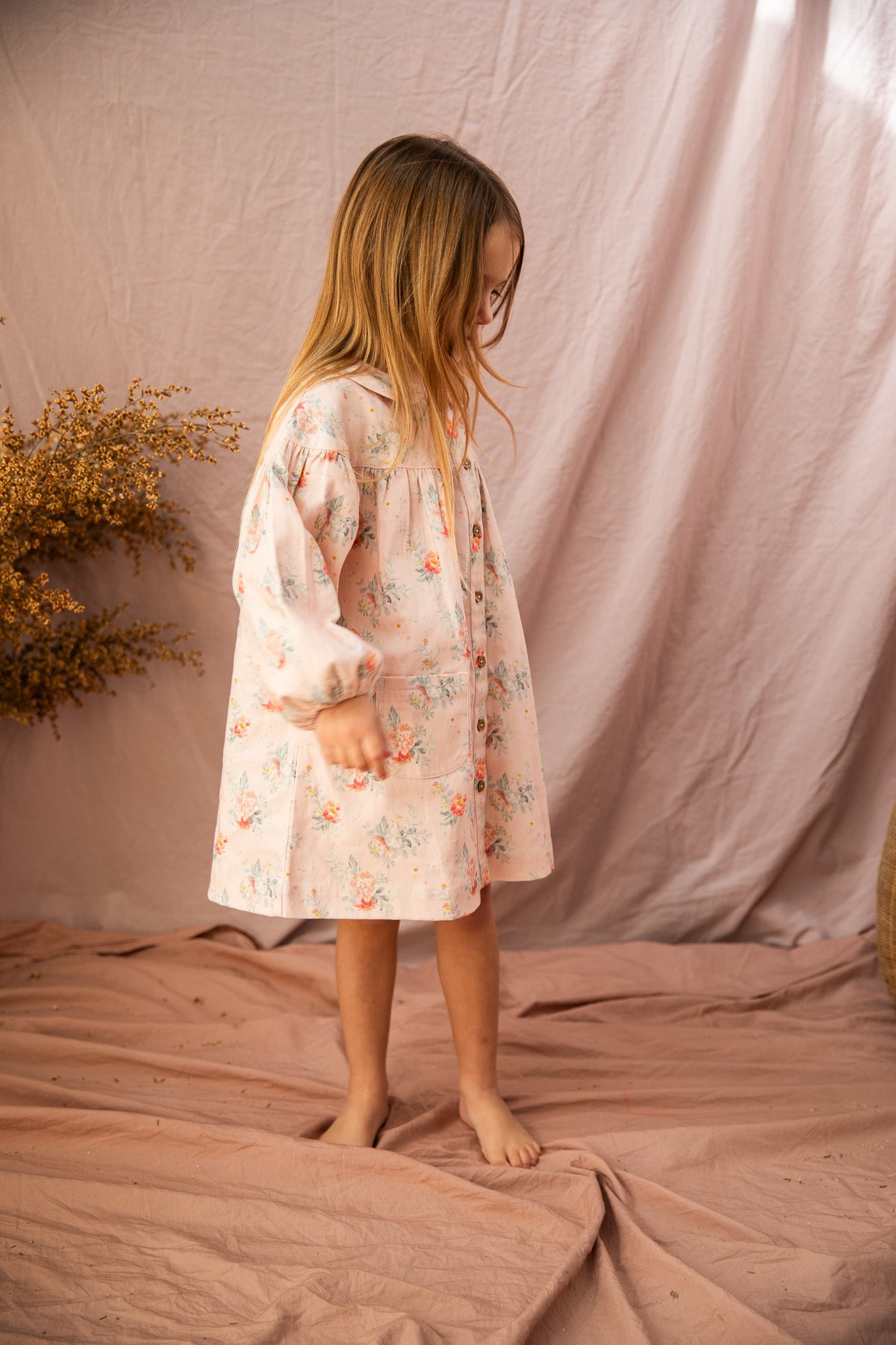 Stevie Dress-VoVo Pink Country Garden