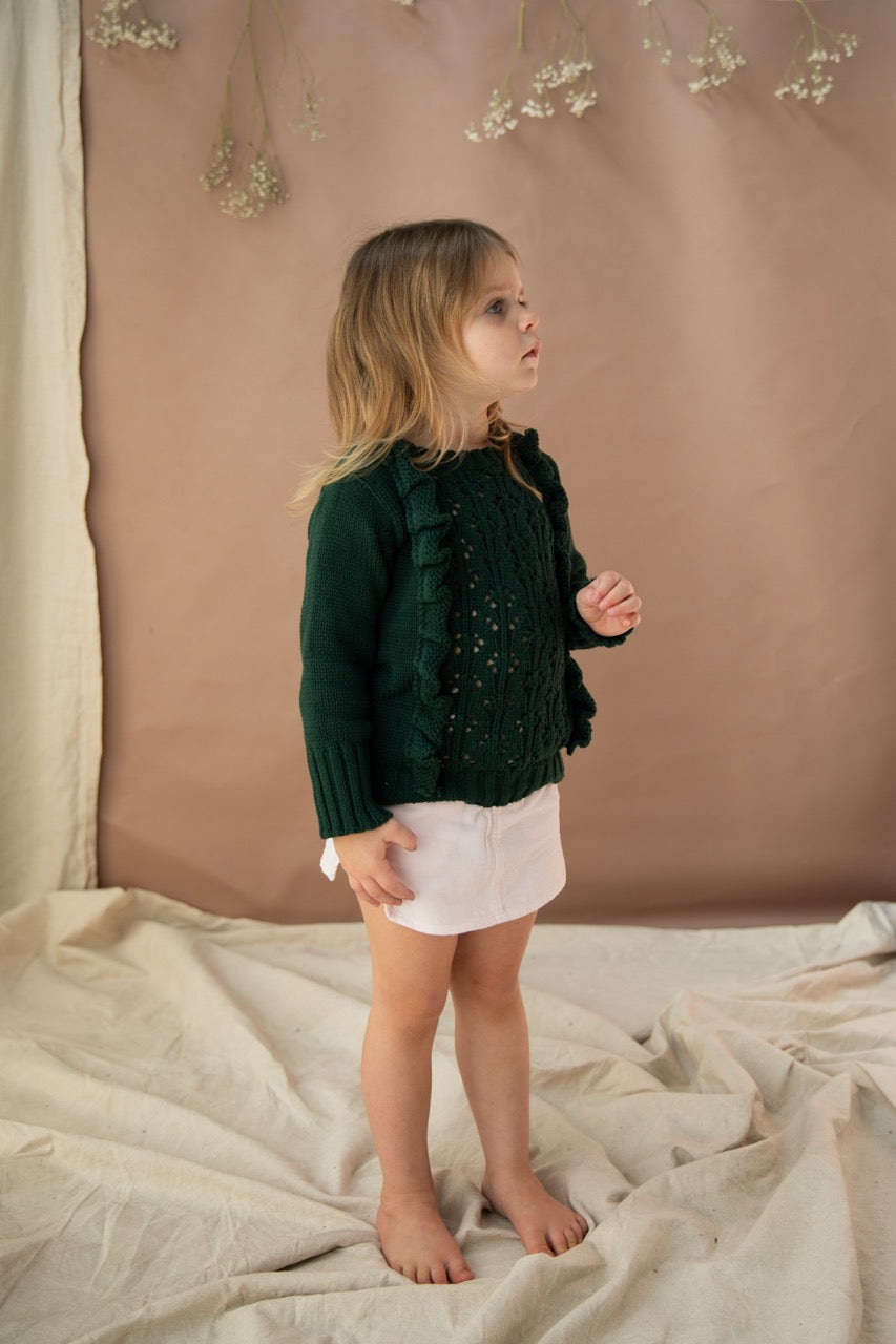 Waratah Jumper-Deep Moss