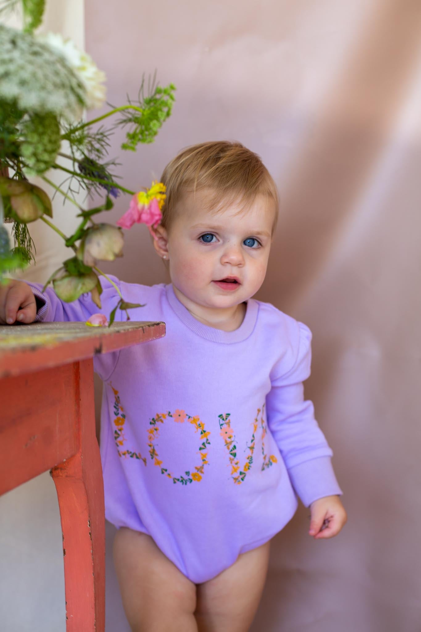 Bessie Romper - Periwinkle Love