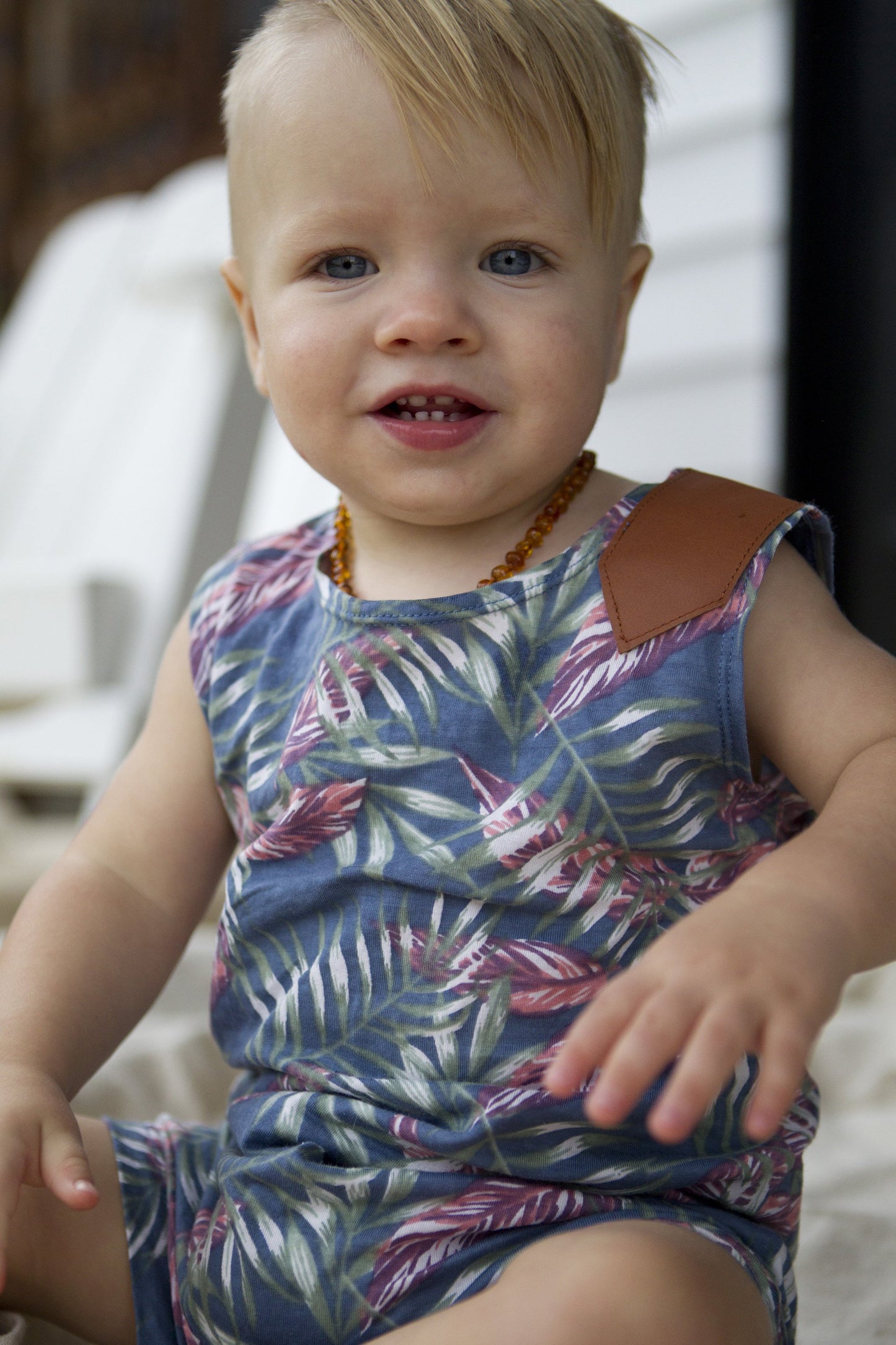 Brucey Romper - Straddie Print
