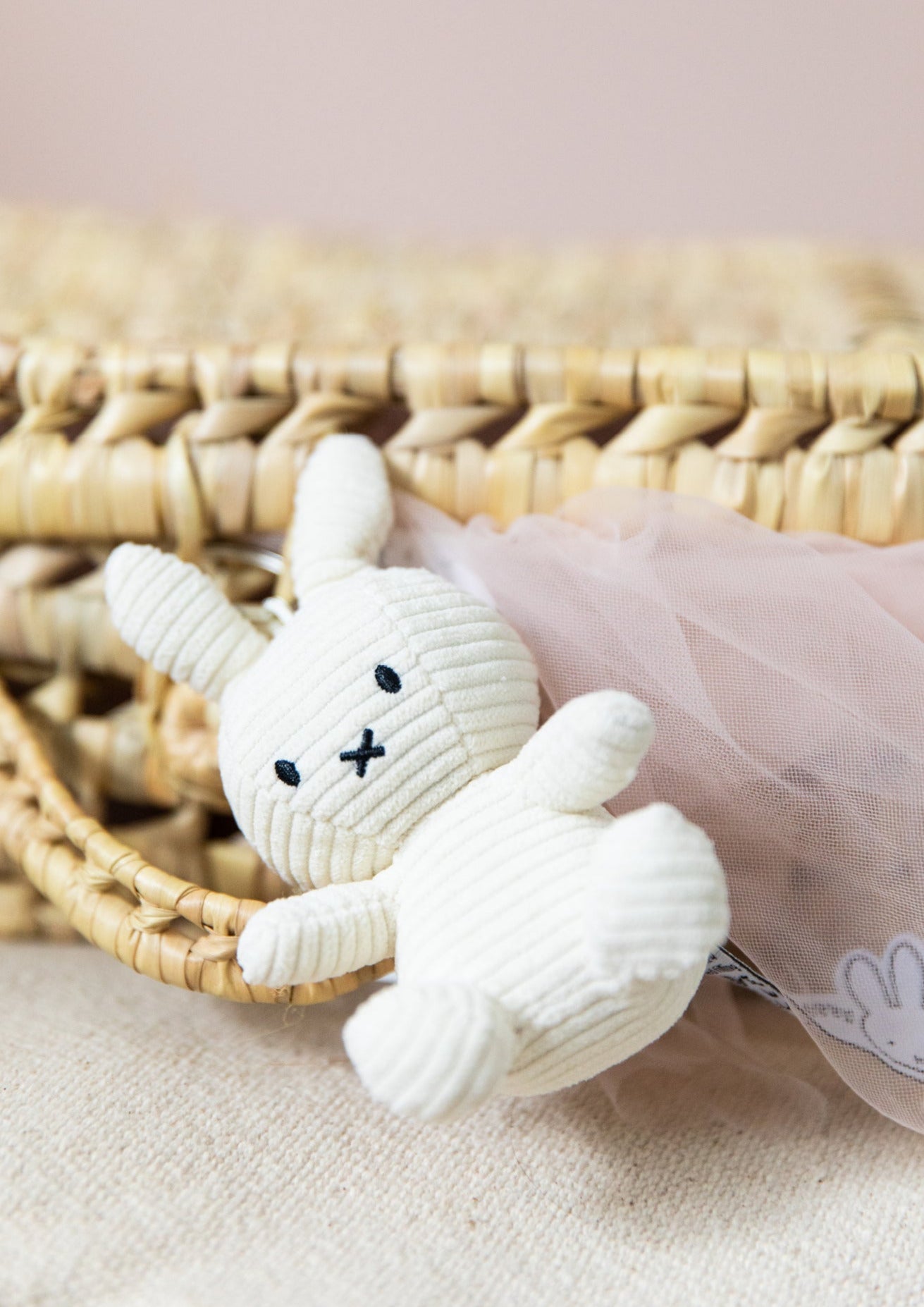 Miffy Keychain Corduroy Offwhite