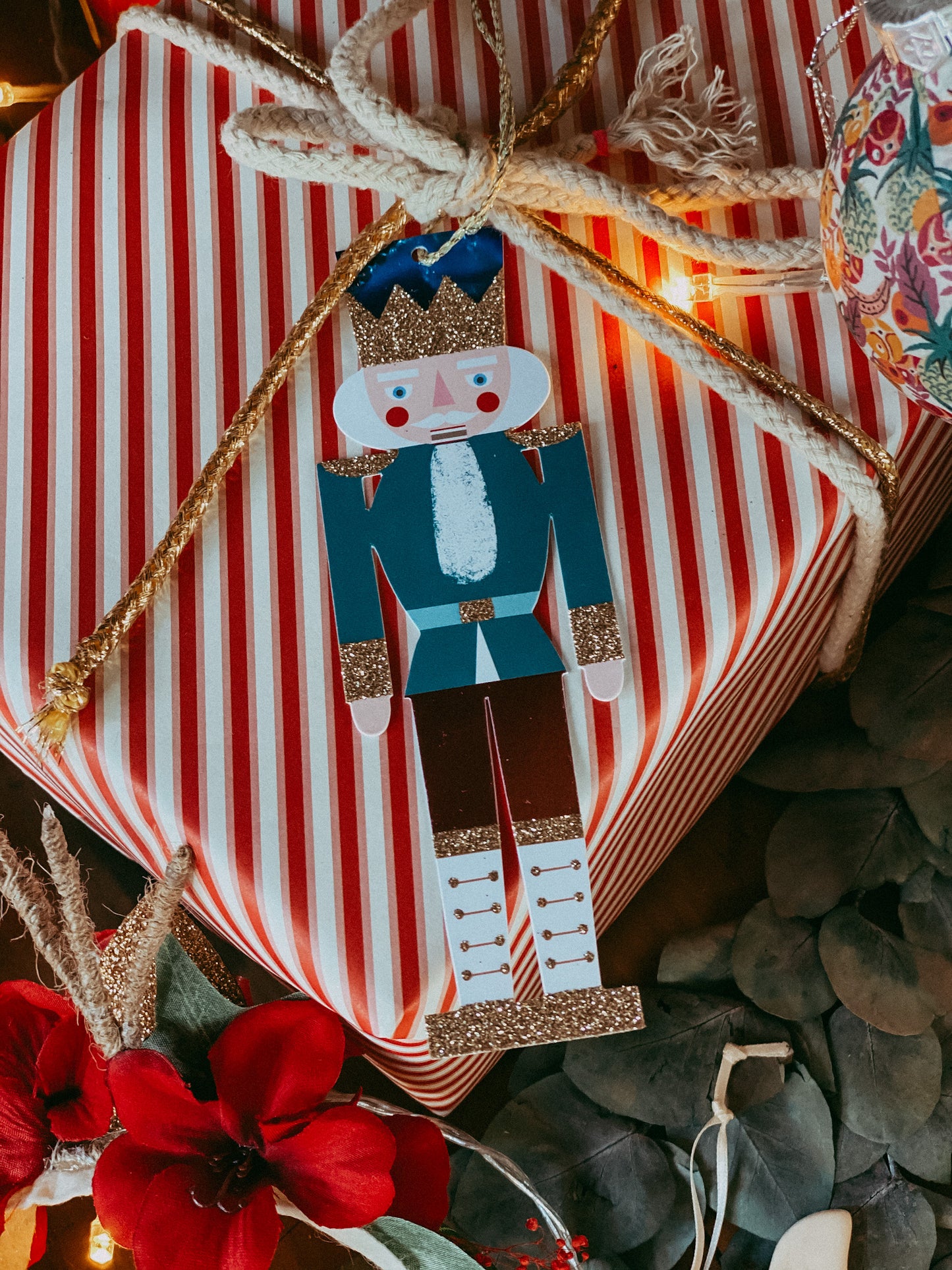 Metallic Nutcracker Gift Tags