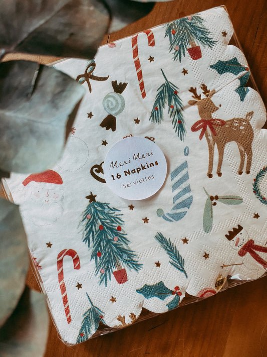 Festive Motif Large Napkins