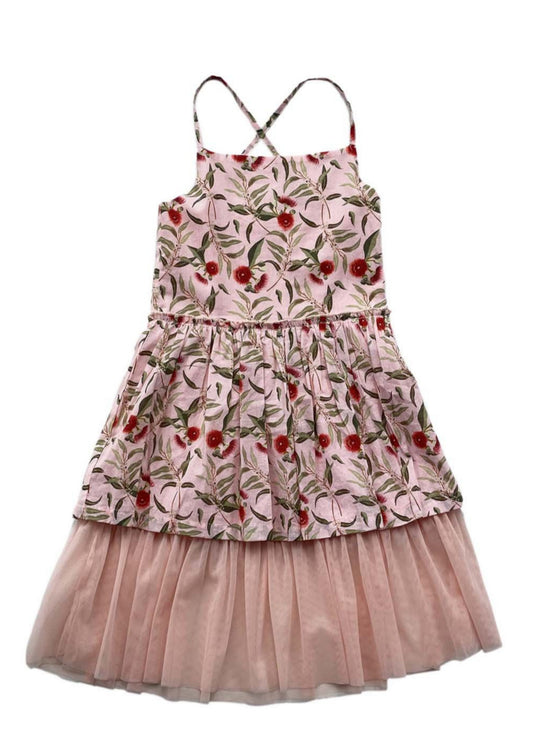 Jolly Dress - Botanical Christmas Pink Candy