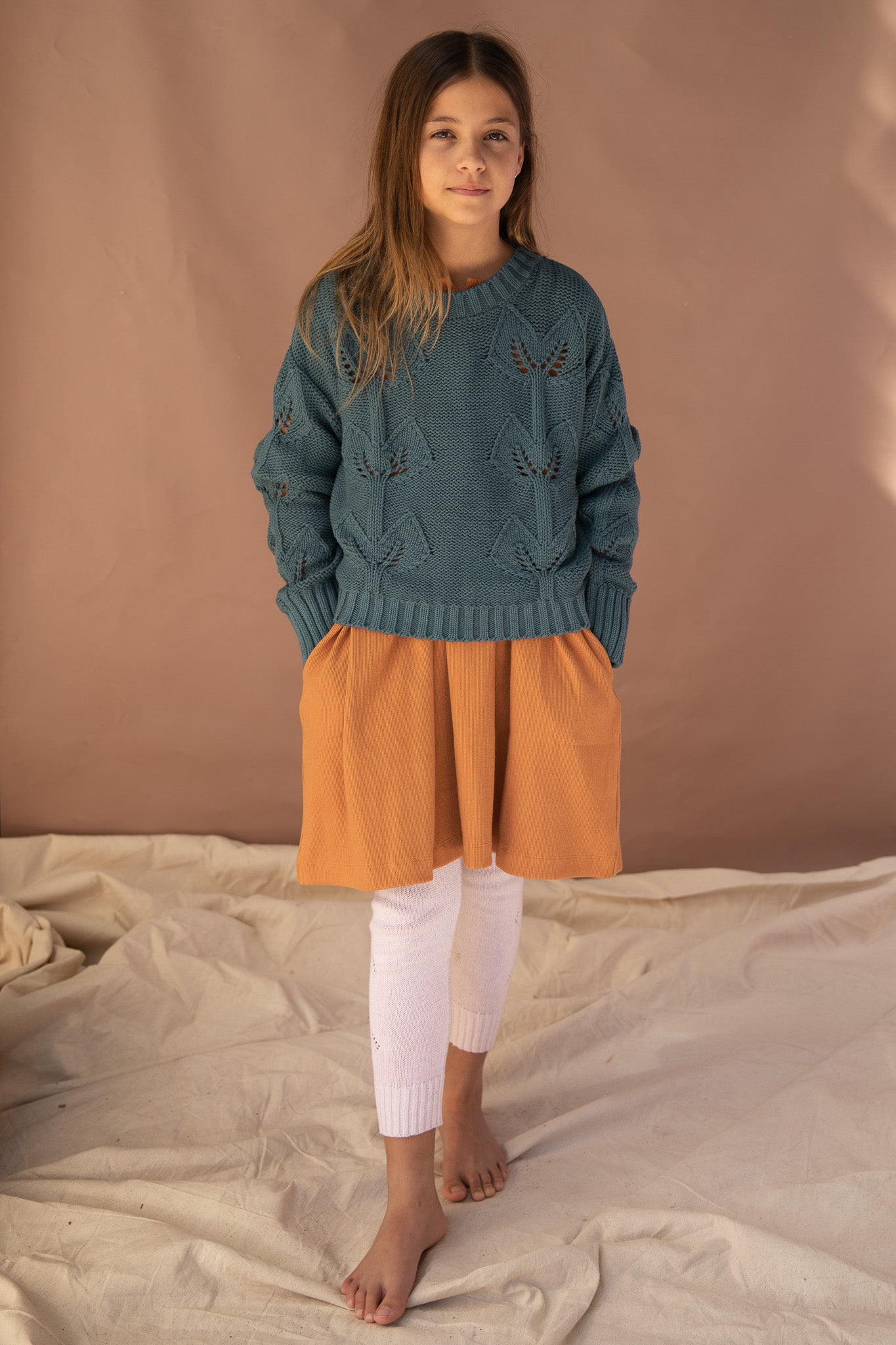 Minty Knitted Jumper - Deep Sea