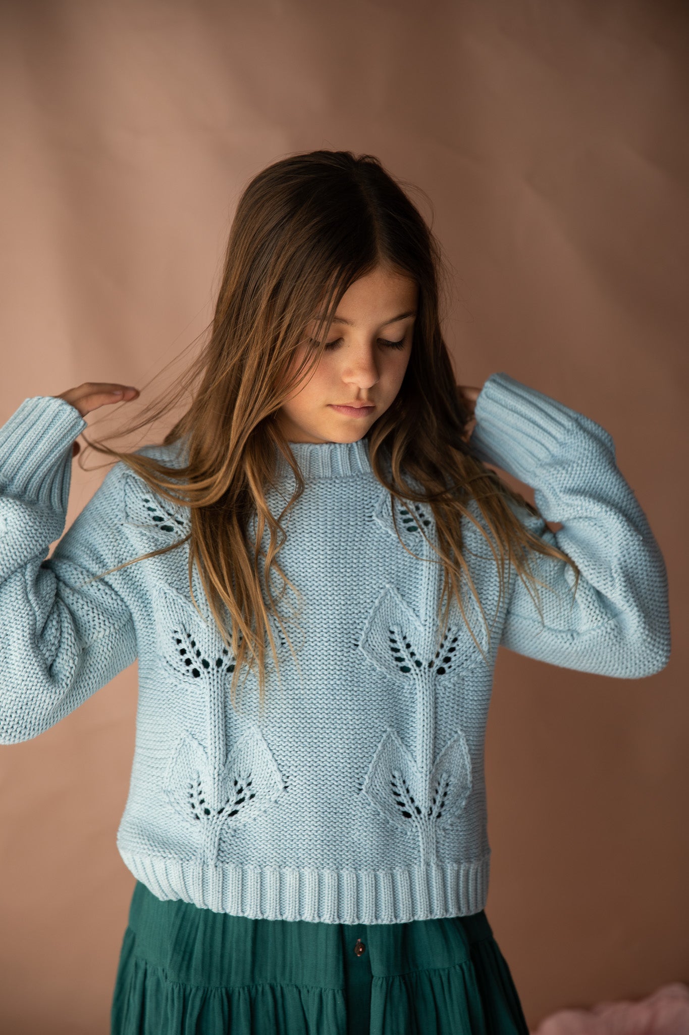 Minty Knitted Jumper - Seafoam