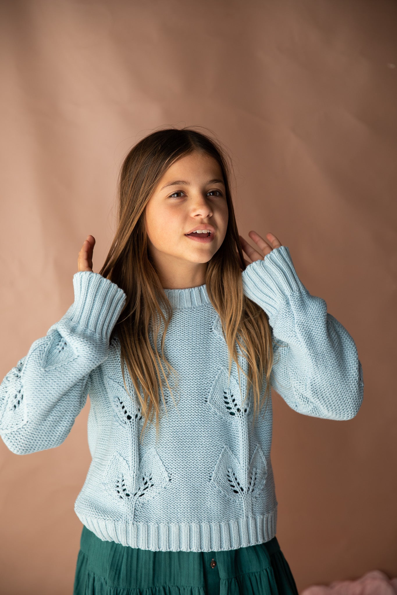 Minty Knitted Jumper - Seafoam