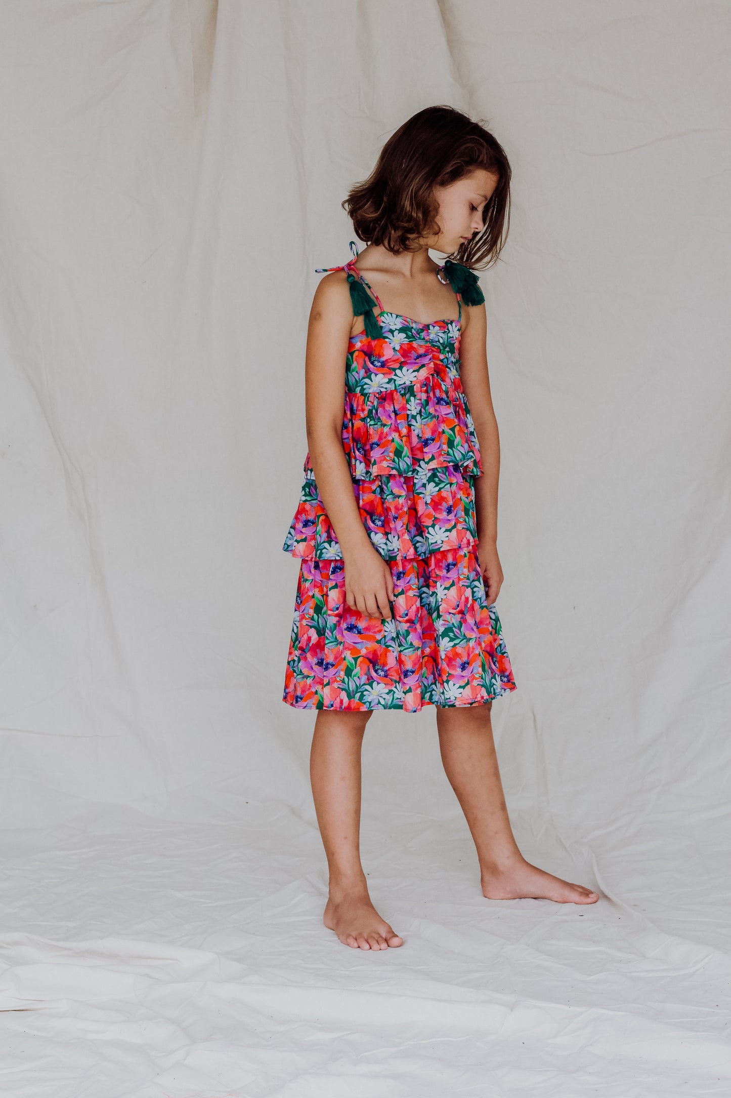 Jasmine Dress- Foliage - Summer Field