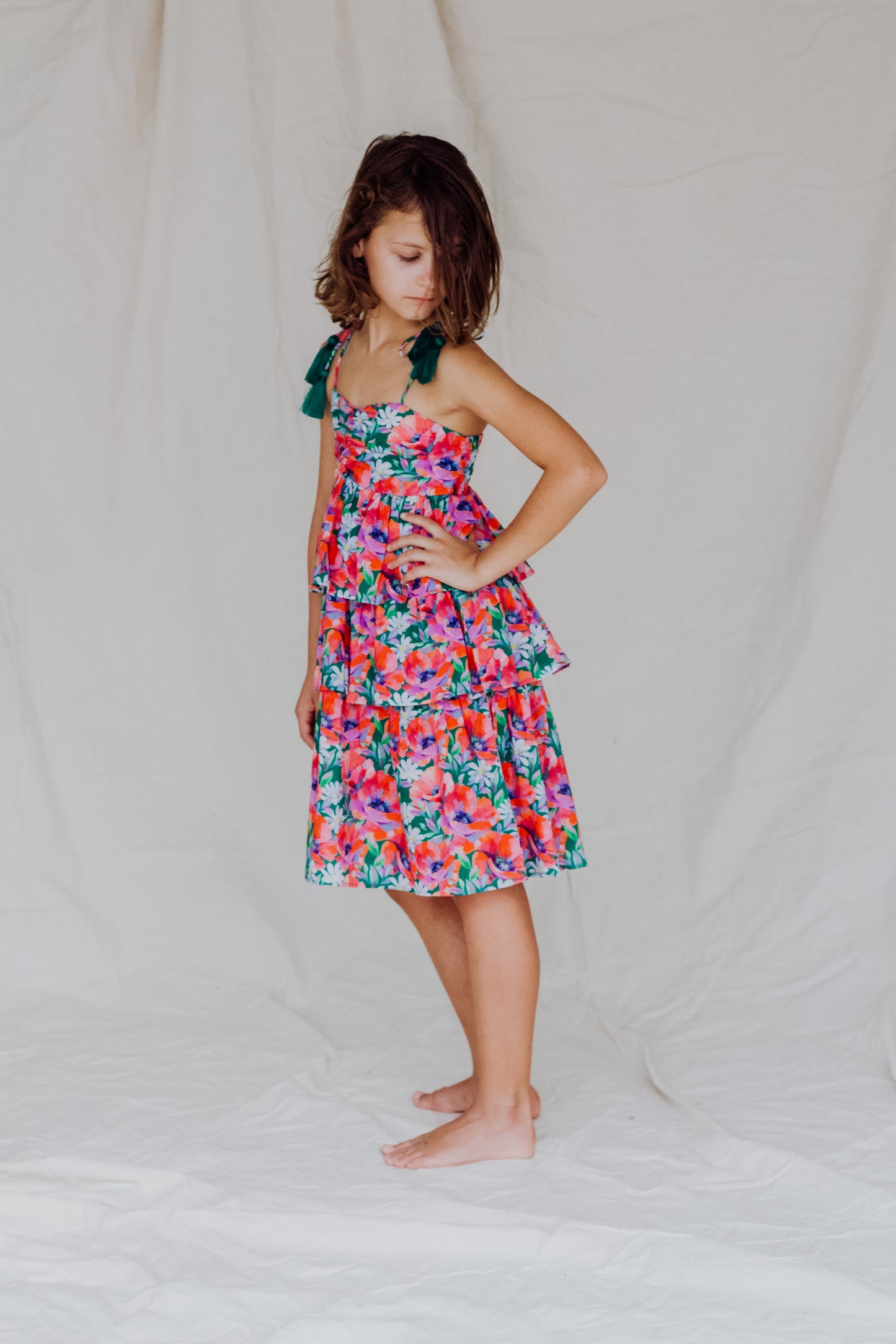 Jasmine Dress- Foliage - Summer Field