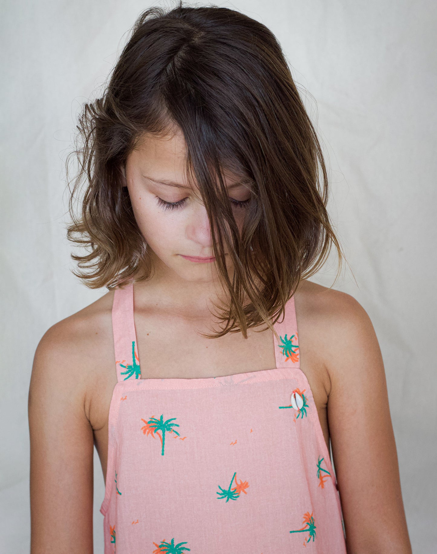 Saige Jumpsuit - Tropical Peach Day Dream