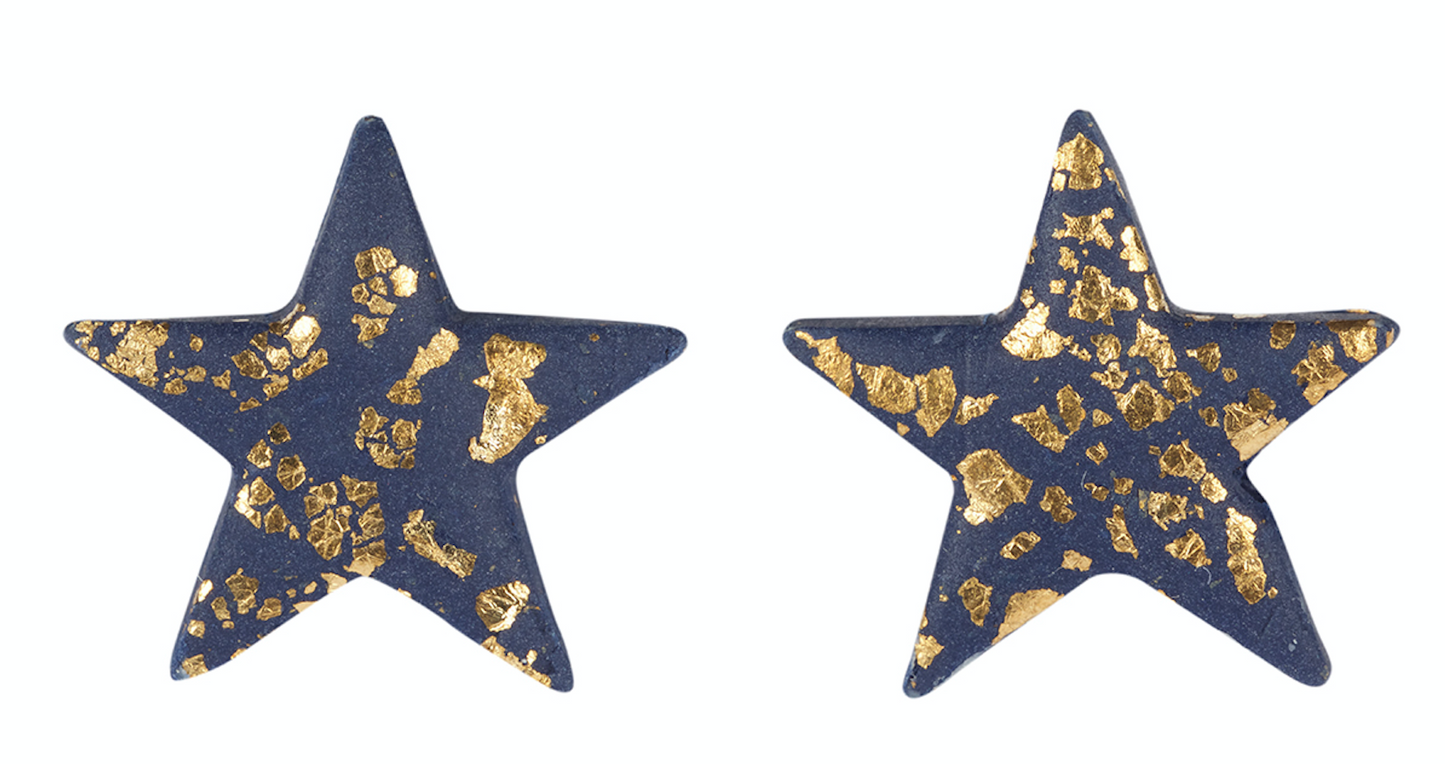 Star Earrings - Midnight