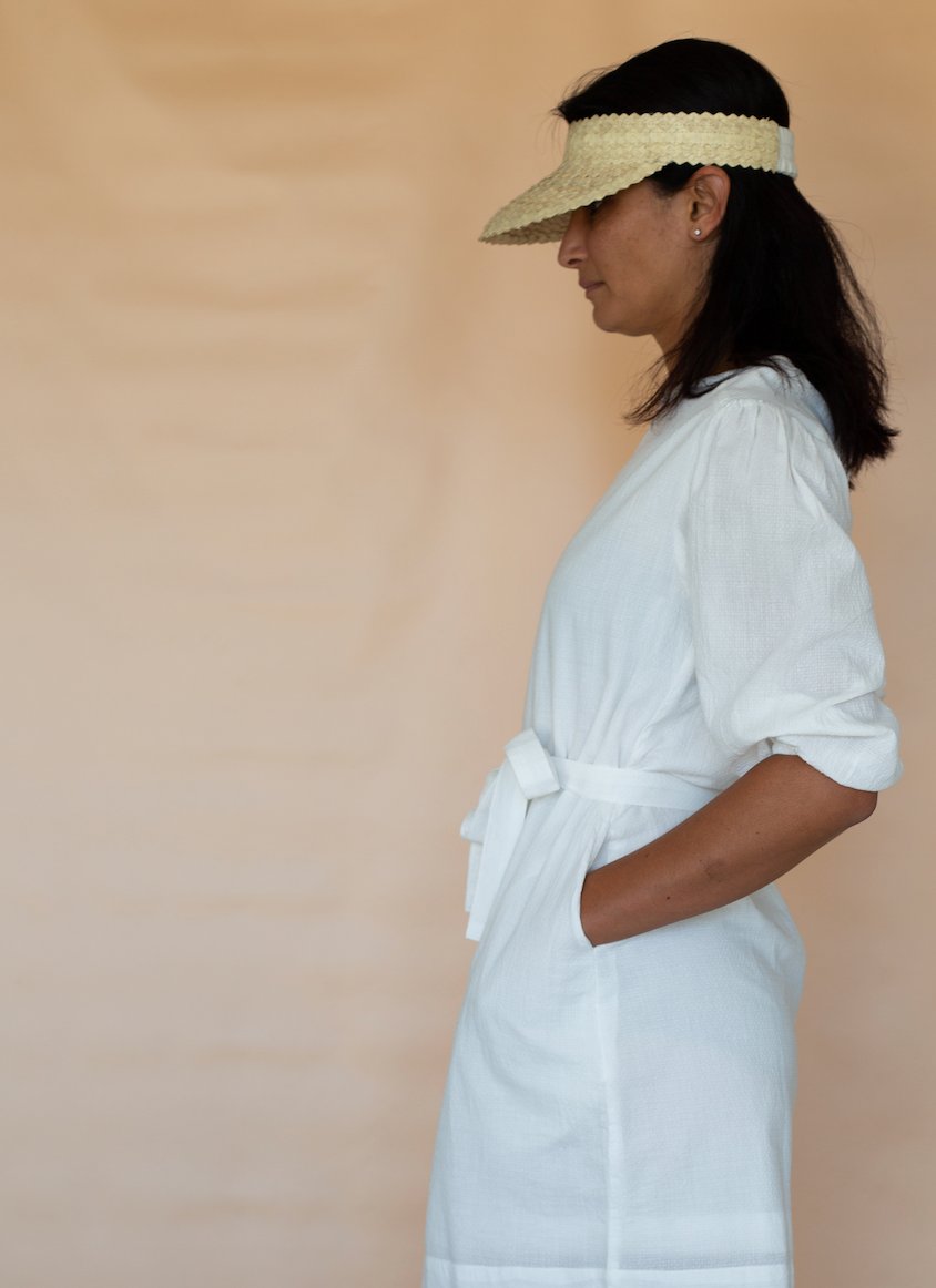 Parker Dress - White Linen