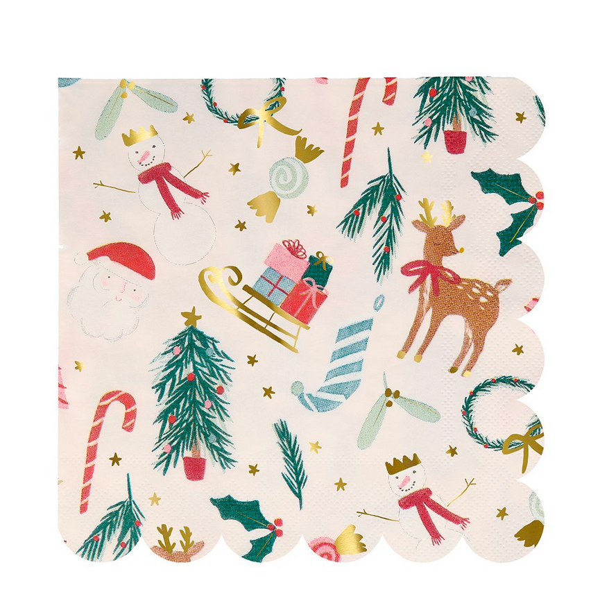 Festive Motif Large Napkins