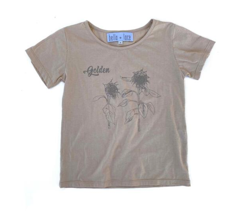 Ziggy Tee - Canvas with Milo Sunflower