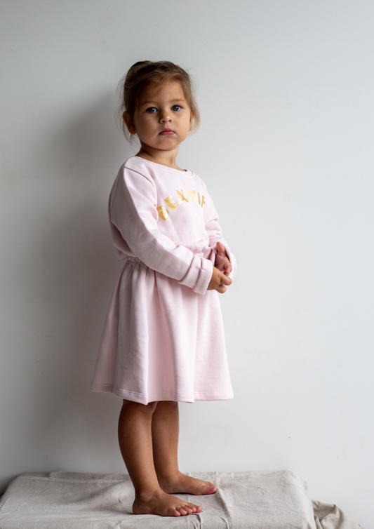 Lizzy Dress - Strawberries & Cream