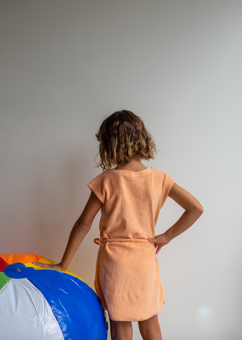 Miami Terry Dress - Peach Nougat